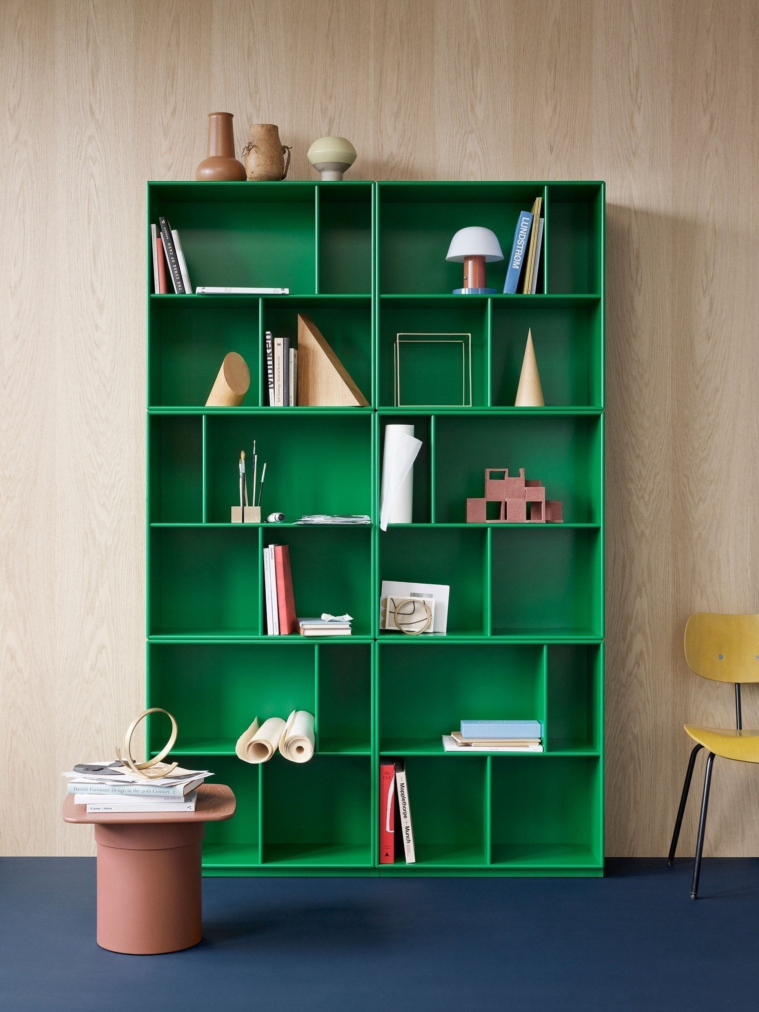 Montana Read Spacious Bookshelf With 3 Cm Plinth, Pine Green