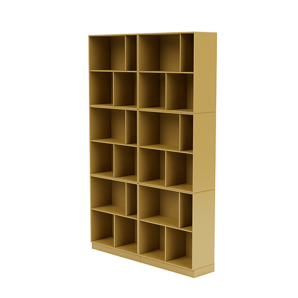 Montana Read Spacious Bookshelf With 7 Cm Plinth, Cumin Yellow