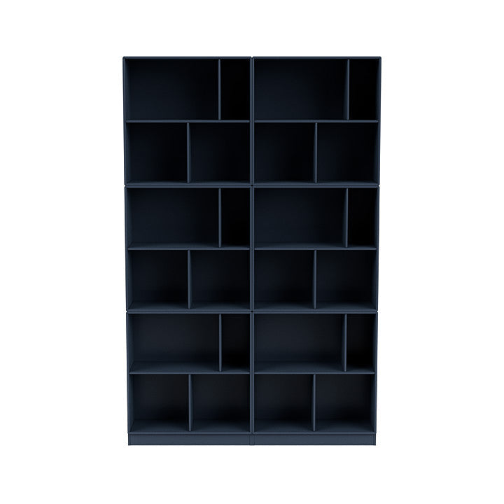 Montana Read Spacious Bookshelf With 7 Cm Plinth, Juniper Blue