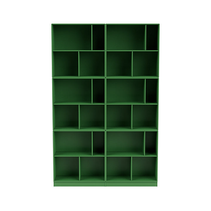 Montana Read Spacious Bookshelf With 7 Cm Plinth, Parsley Green