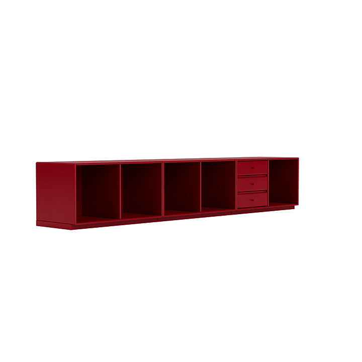 Montana Rest Bench With 3 Cm Plinth, Beetroot Red