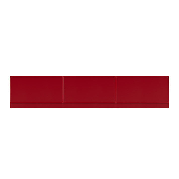 Montana Rest Bench With 7 Cm Plinth, Beetroot Red