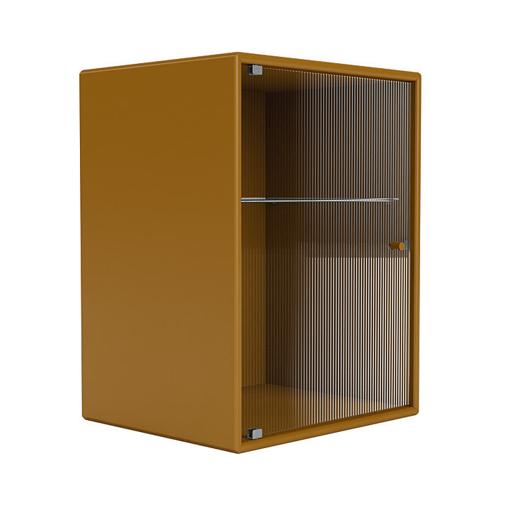 Montana Ripple Bathroom Cabinet, Amber Yellow