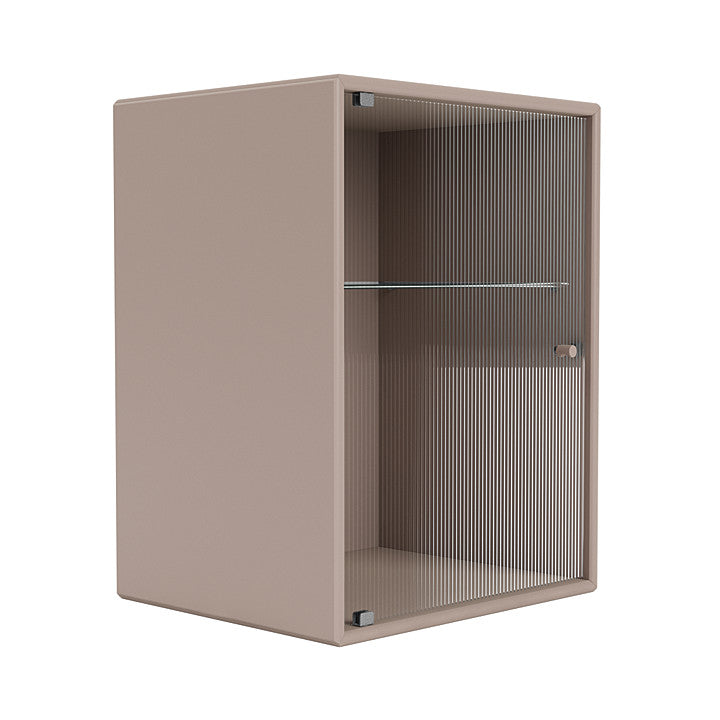 Montana Ripple Bathroom Cabinet, Mushroom Brown