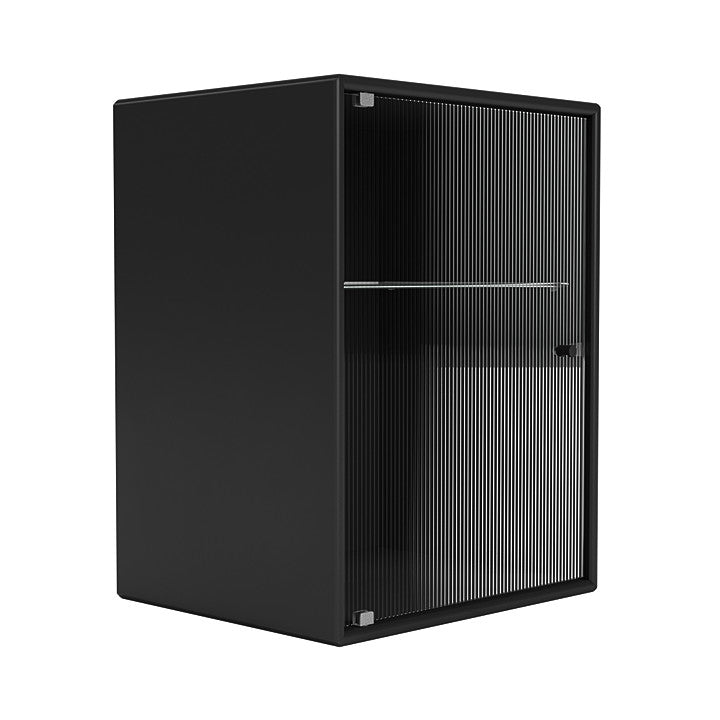 Montana Ripple Bathroom Cabinet, Black