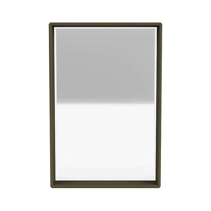 Montana Shelfie Mirror s rámem police, Oregano Green