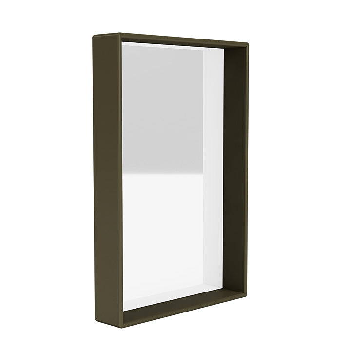 Montana Shelfie Mirror s rámem police, Oregano Green