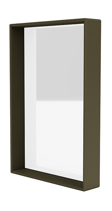 Montana Shelfie Mirror s rámem police, Oregano Green