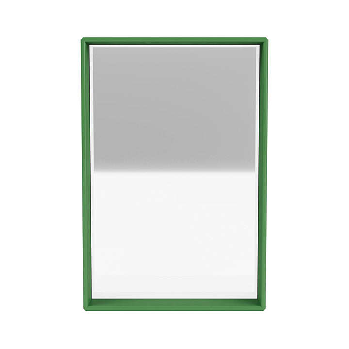 Montana Shelfie Mirror With Shelf Frame, Parsley Green