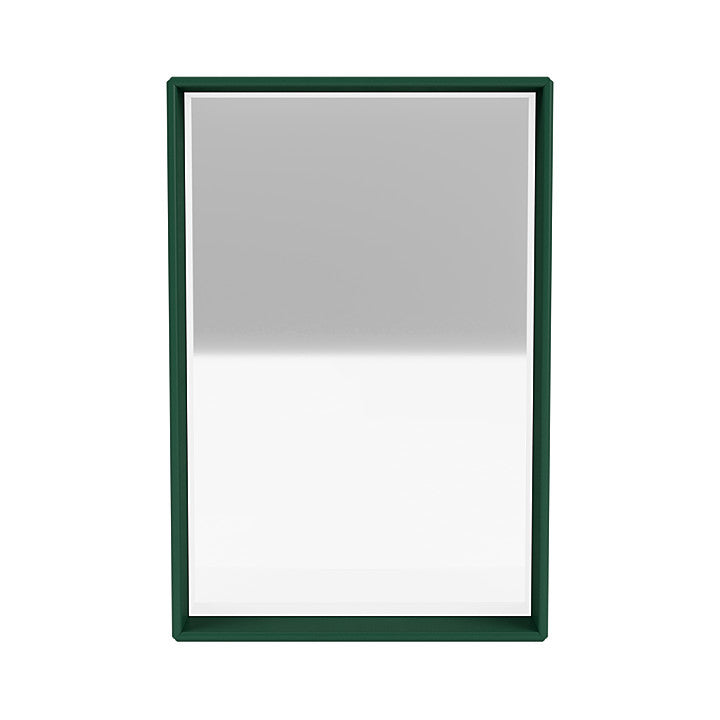 Montana Shelfie Mirror With Shelf Frame, Pine Green