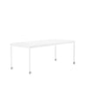 MUUTO BASE HIGH TABLE M. Rolls 190x85x105 cm, bílý laminát/bílý rám