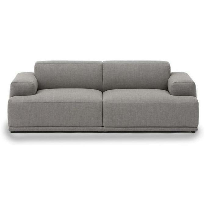 Muuto Connect Soft Modular 2 Seater Sofa Configuration 1, Grey (Re Wool 128)