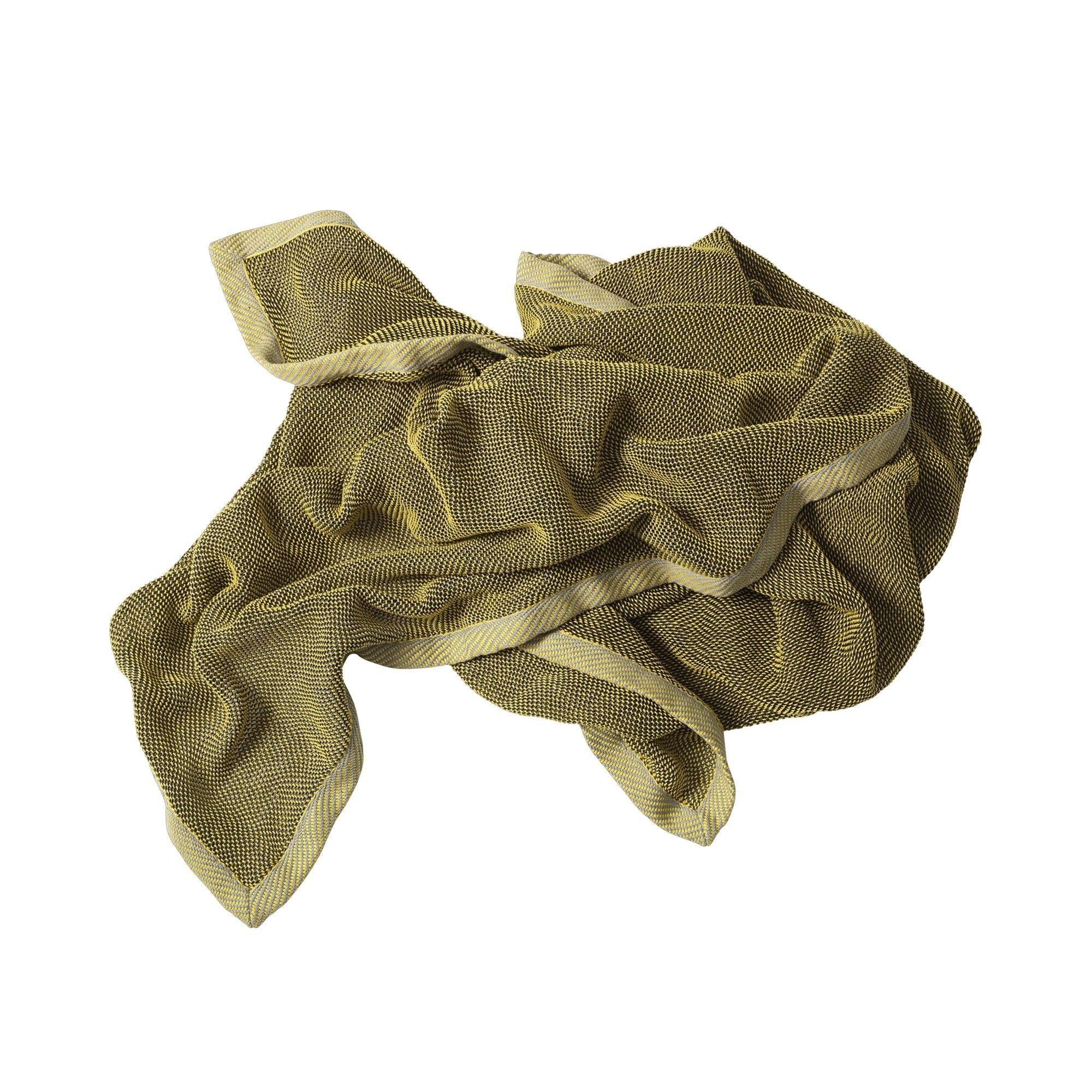 Muuto Ripple Wool Blanket, Yellow
