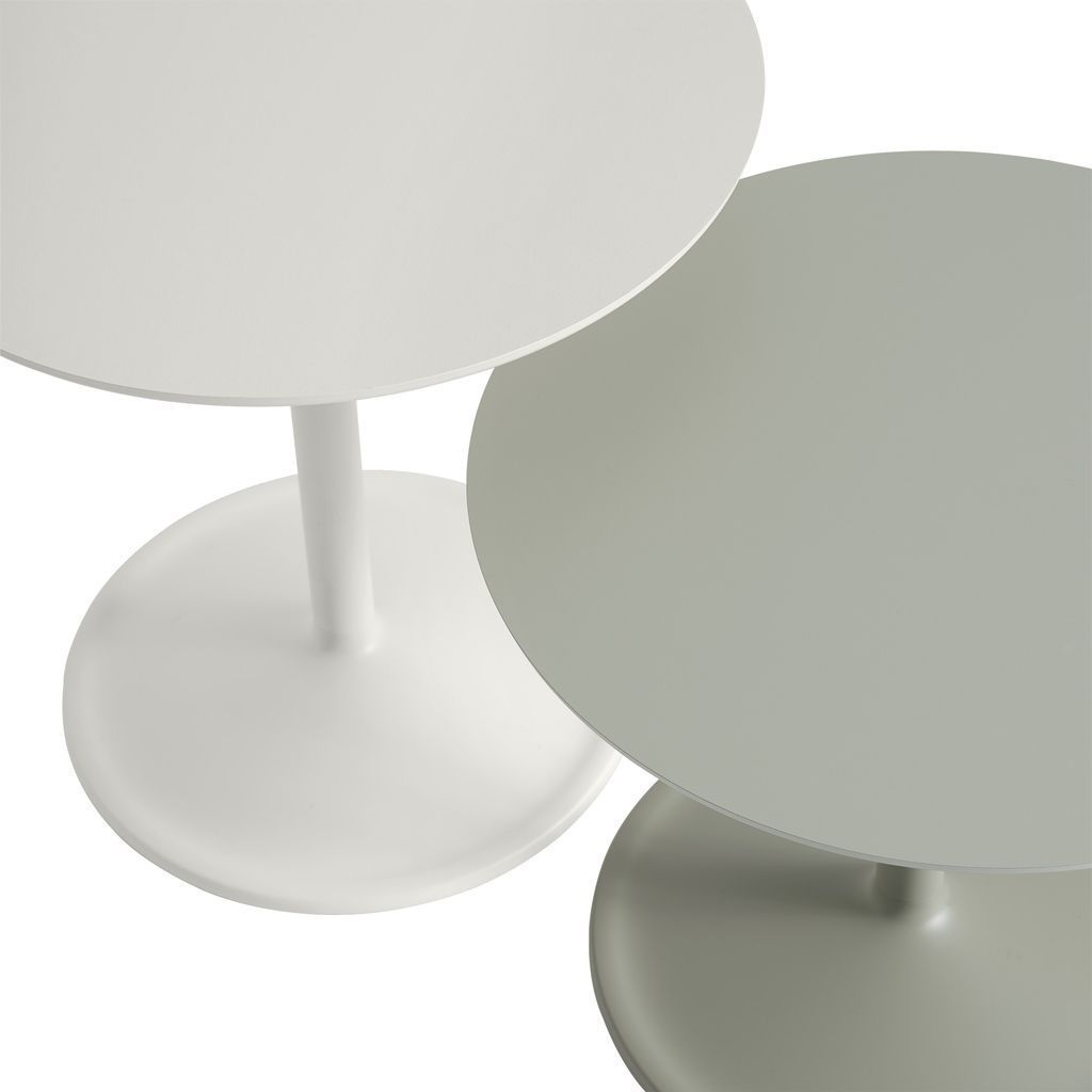 Měkký boční stůl Muuto Øx H 41x40 cm, zaprášená zelená
