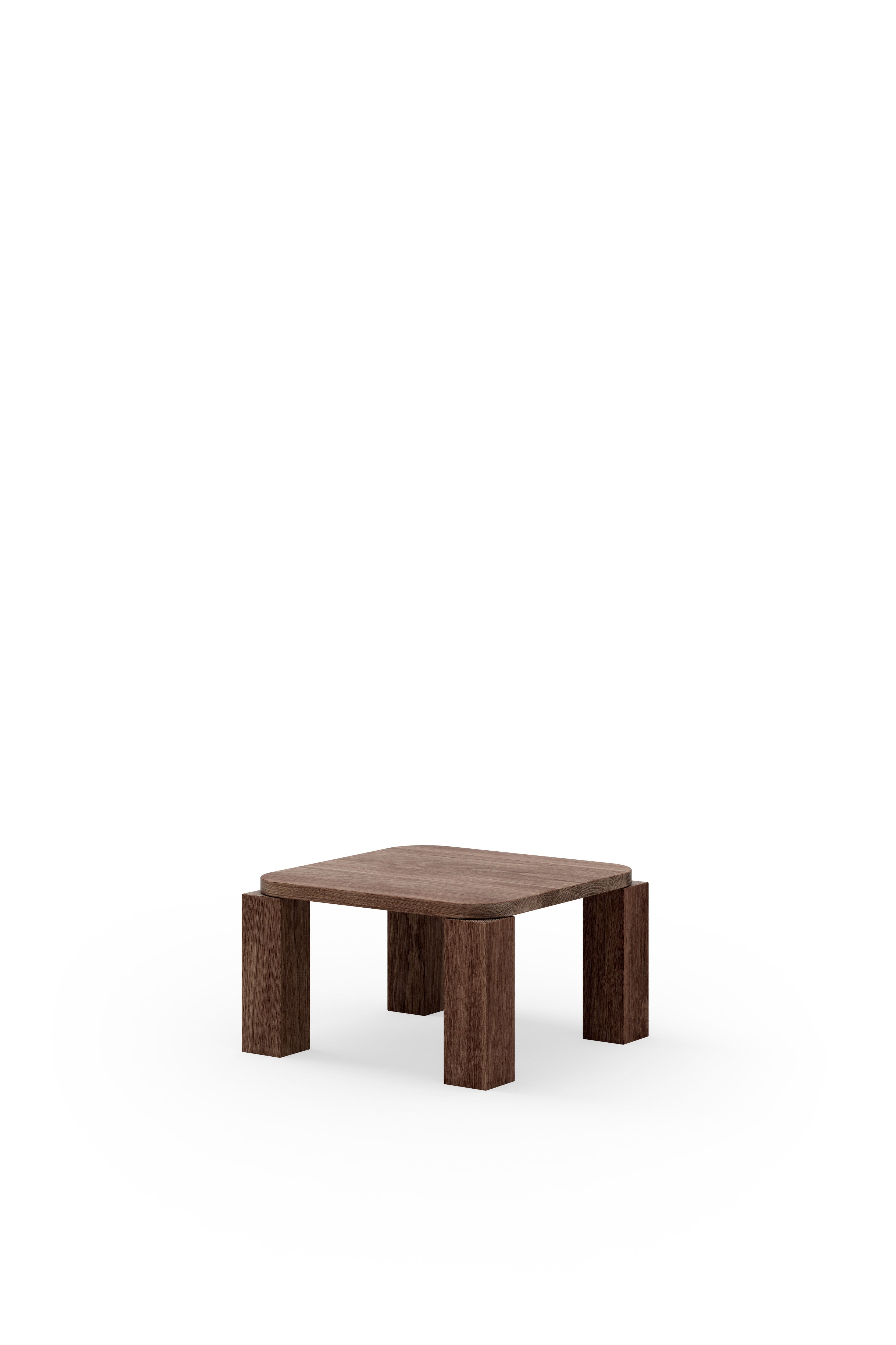 New Works Atlas Coffee Table Fumed Oak, 60x60 Cm