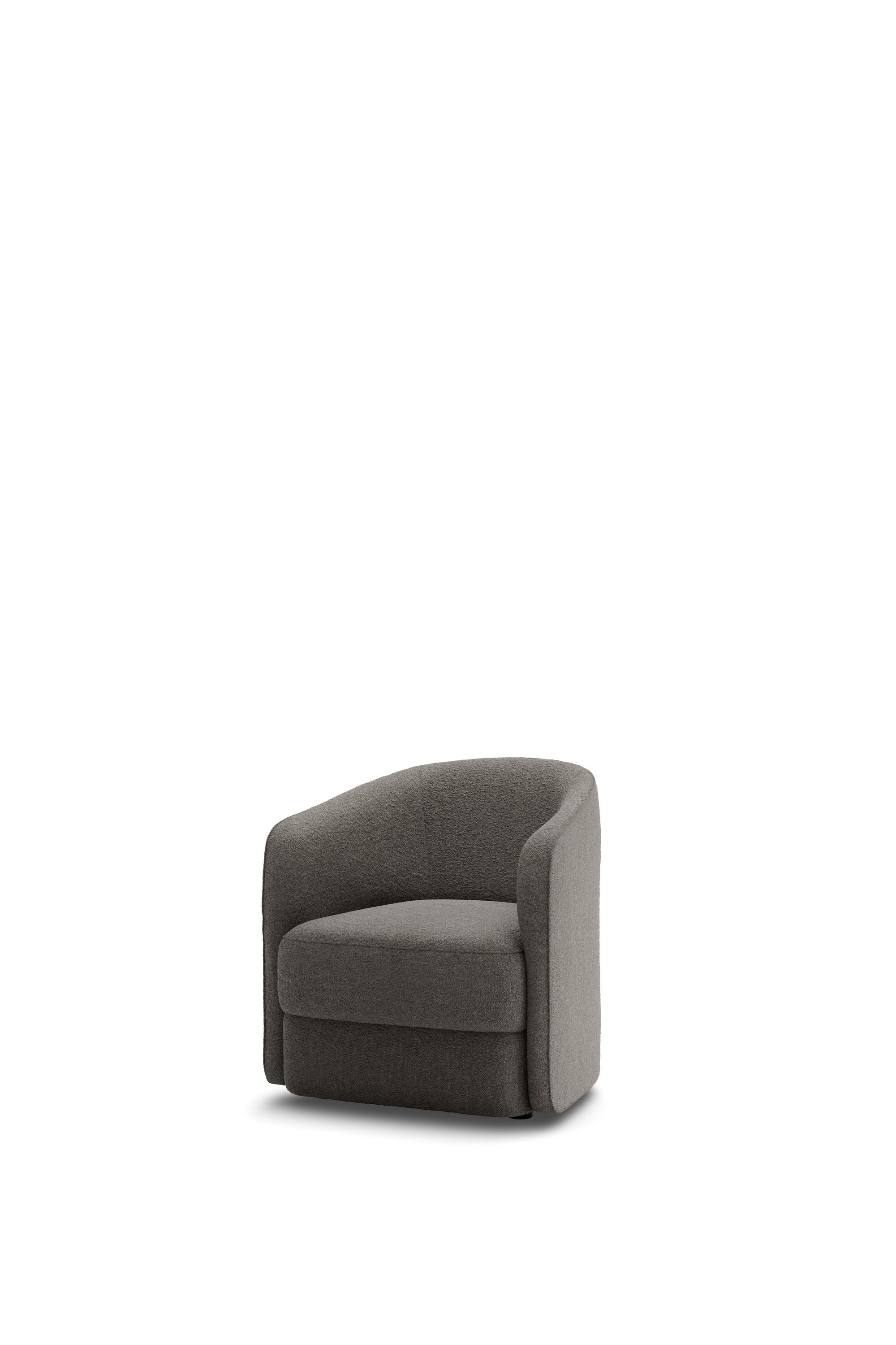 Nová díla Covent Lounge Chair Úzká, Dark Taupe