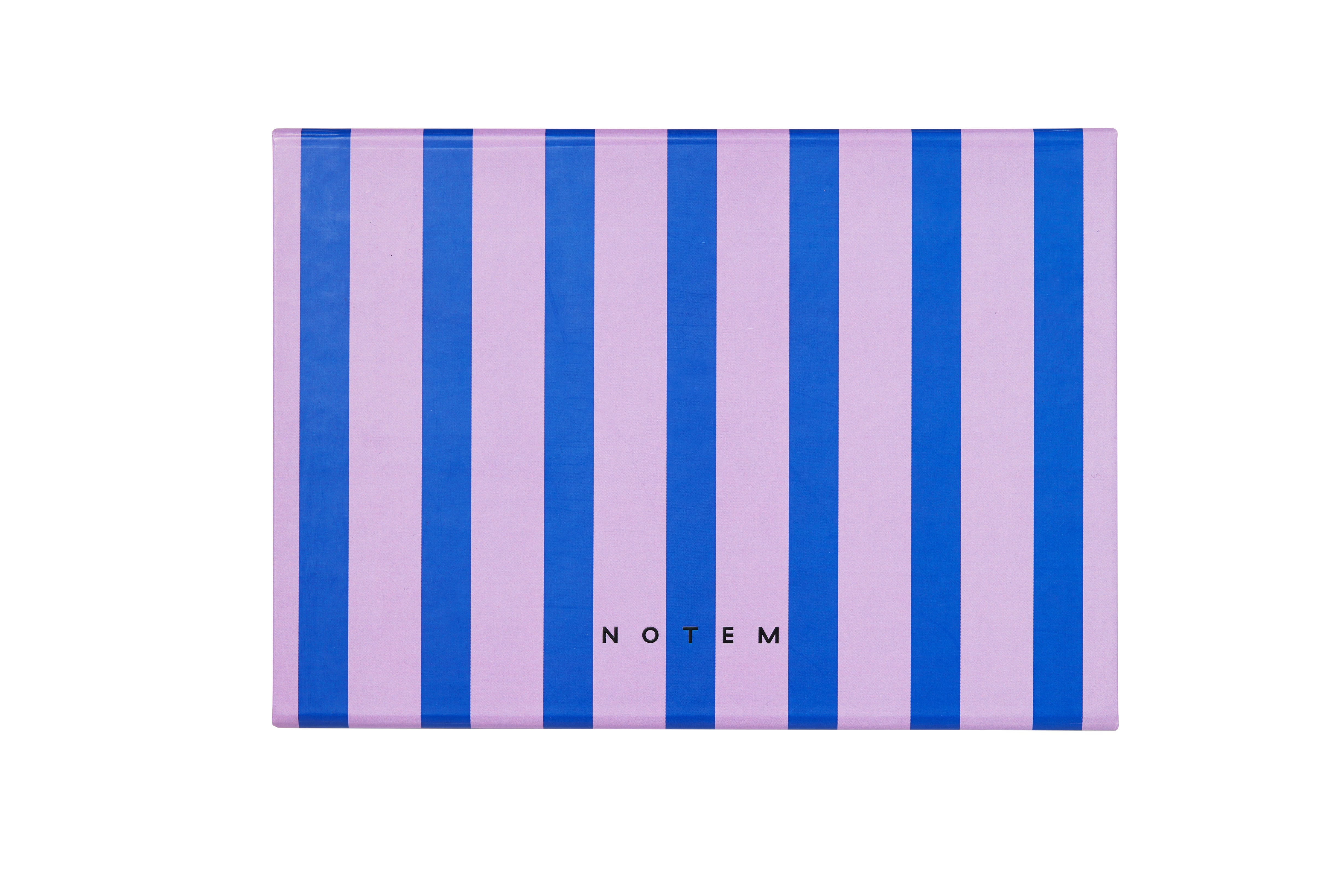 Notem Studio Bille Box Medium, Blue and Lavender Stripe