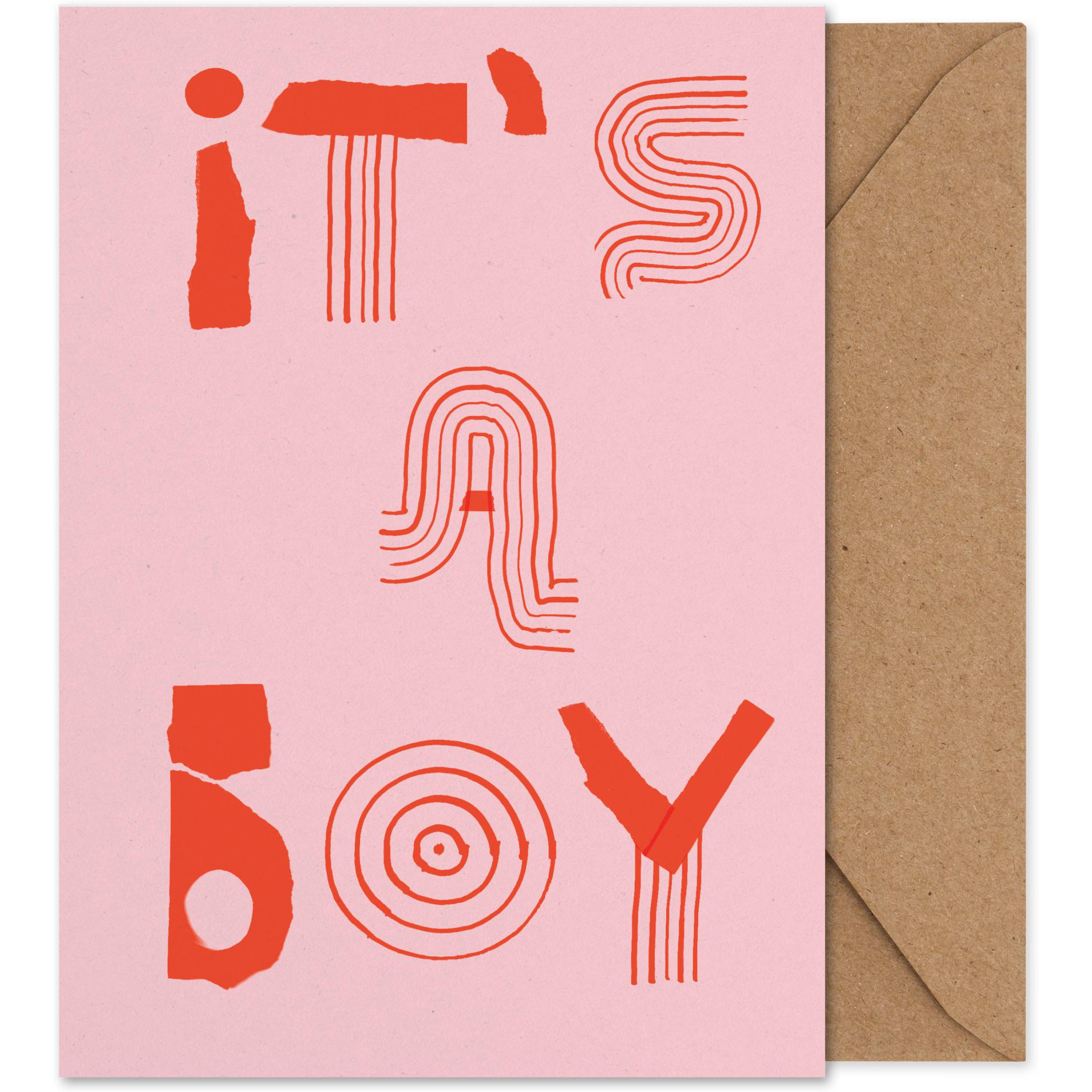 Paper Collective It's A Boy Art Card