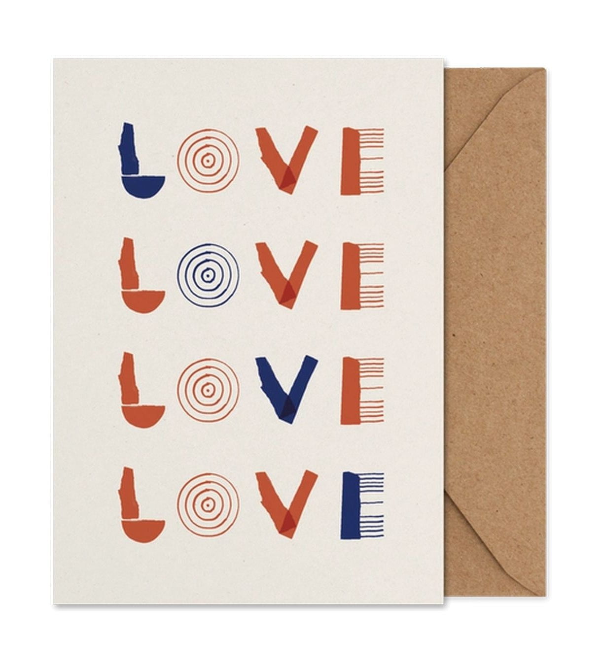 Paper Collective Love Folded Art Card plakát, A5