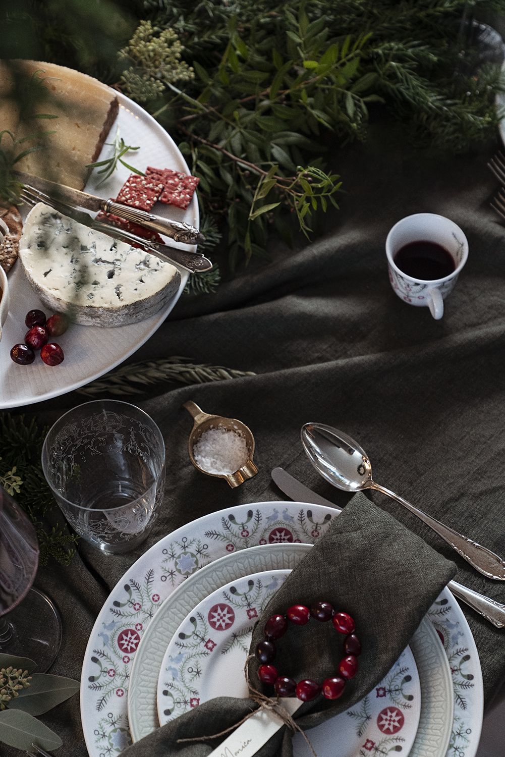 Rörstrand švédská milost zimní plochý talíř, 17 cm