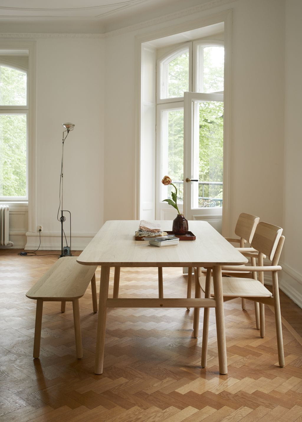 Skagerak Hven Table Oak Soap White Pigmented, 190 cm