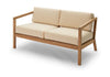 Skagerak Virkelyst 2 Seater Sofa, Golden Yellow Stripe