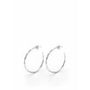 Skultuna Bambou Earrings Polished Steel, ø3,5 Cm