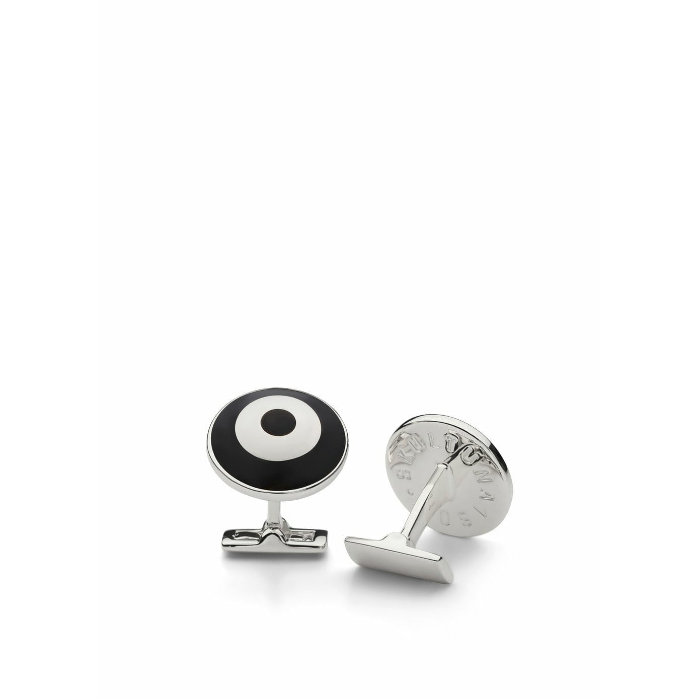 Skultuna Bomber Cufflink ø1,9 Cm, Black