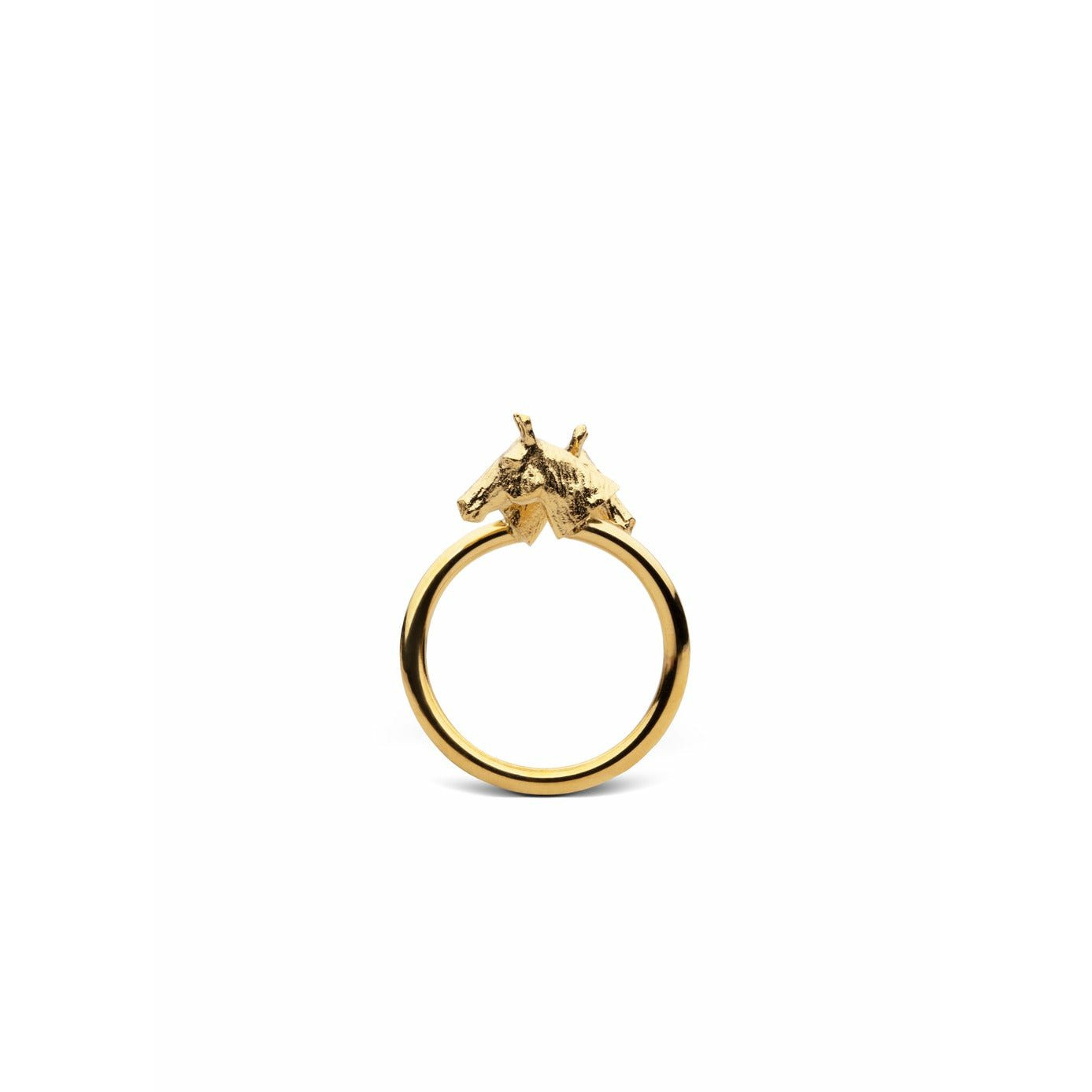 Skultuna chêne ring koňský prsten malé zlaté pokovené, Ø1,6 cm