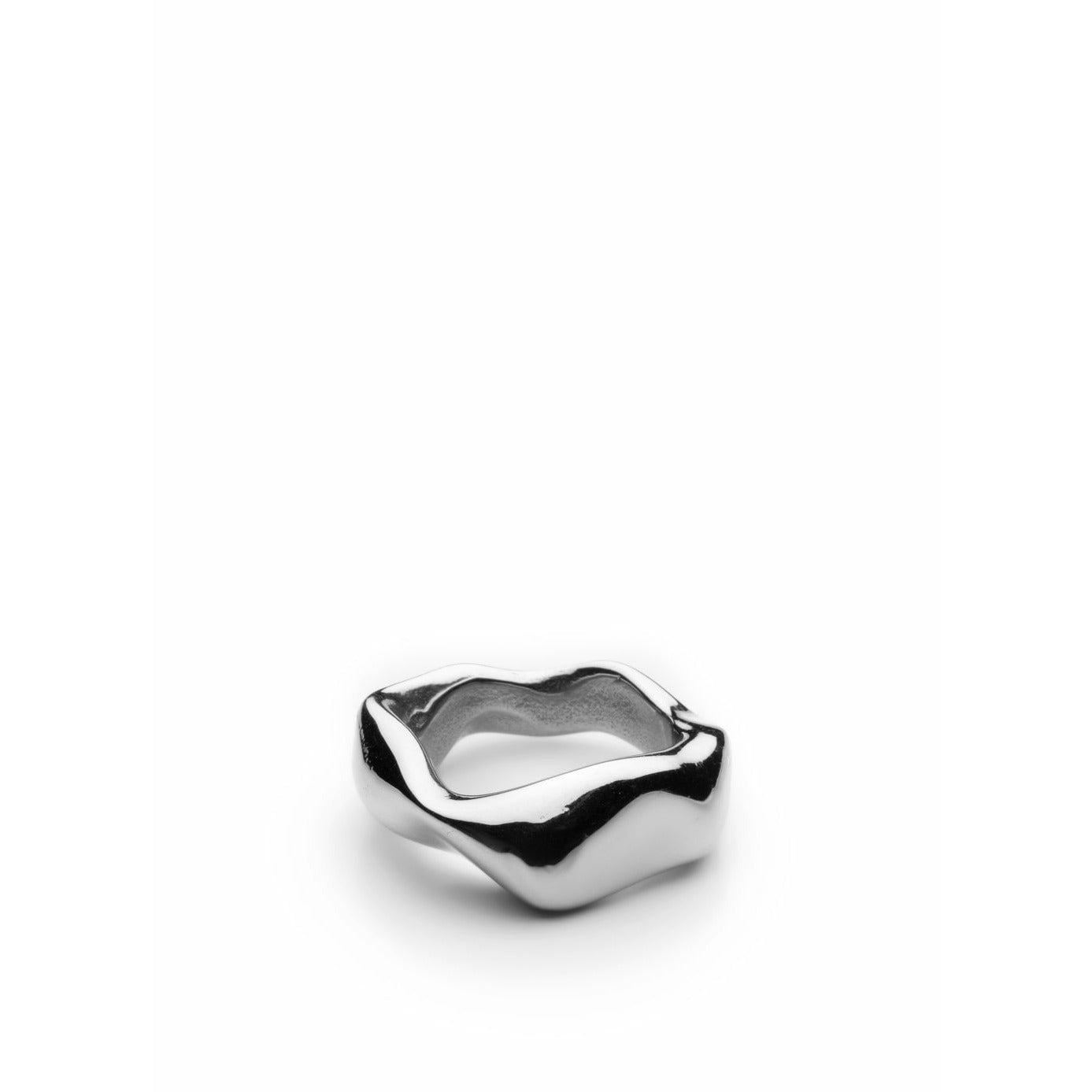 Skultuna robustní prsten Malá leštěná ocel, Ø1,6 cm
