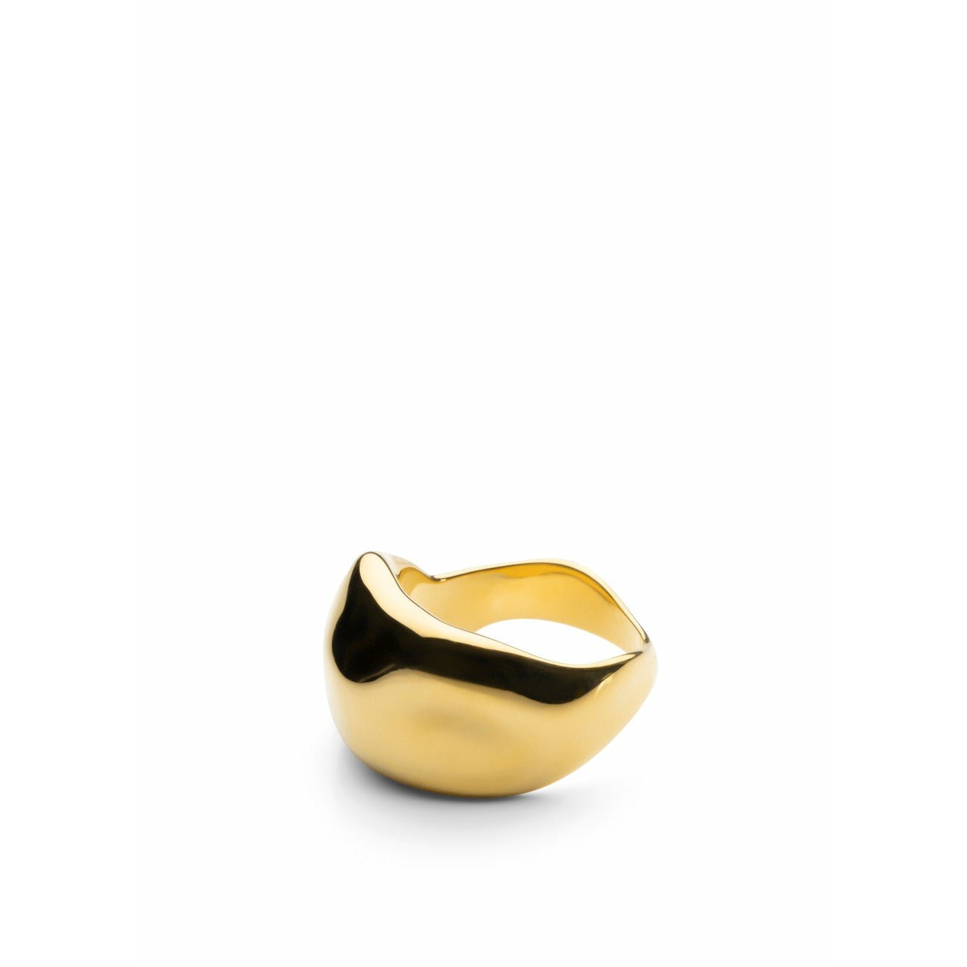 Skultuna robustní prsten malé zlaté pokovené, Ø1,6 cm