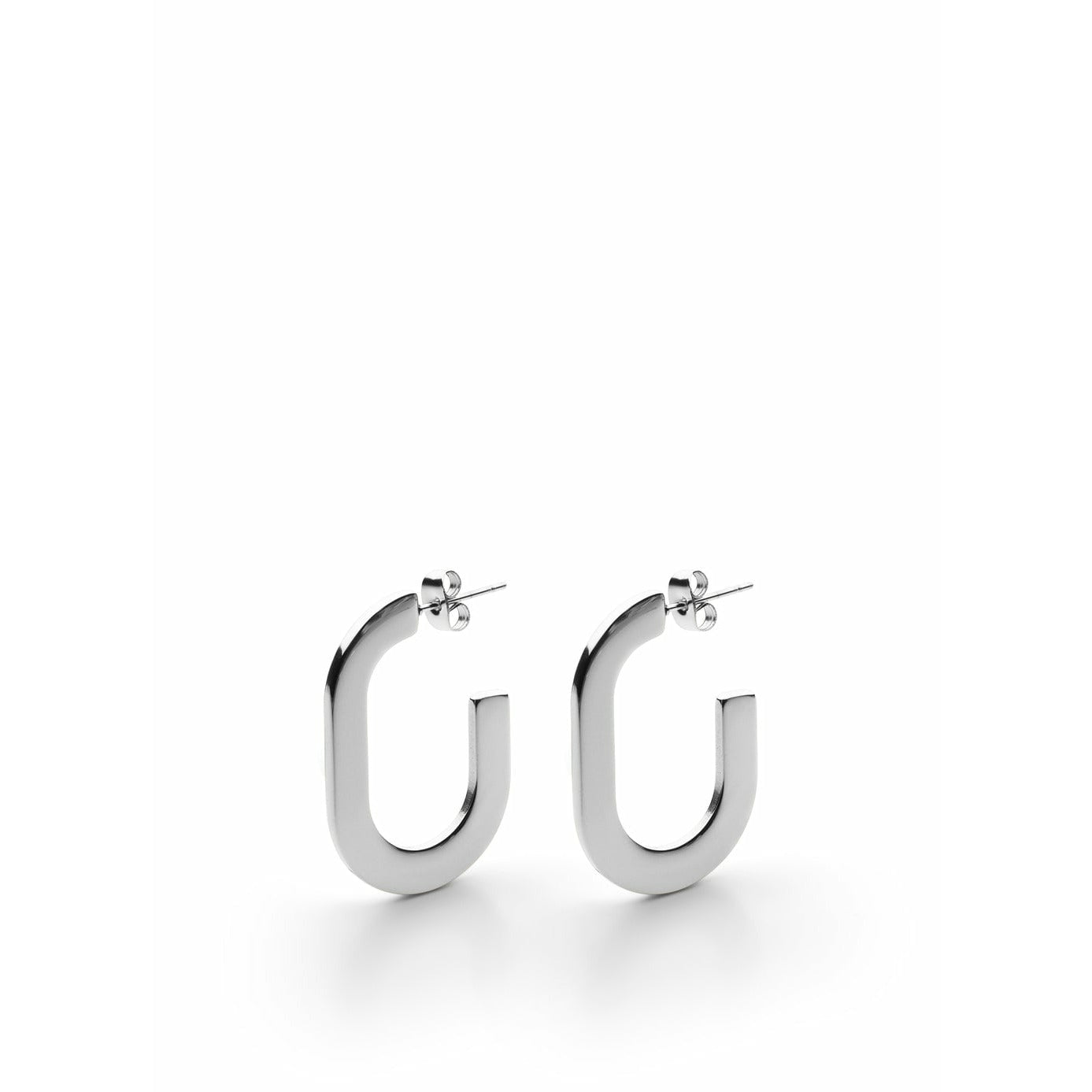 Skultuna Glam Petit Earrings Polished Steel, ø1,1 Cm