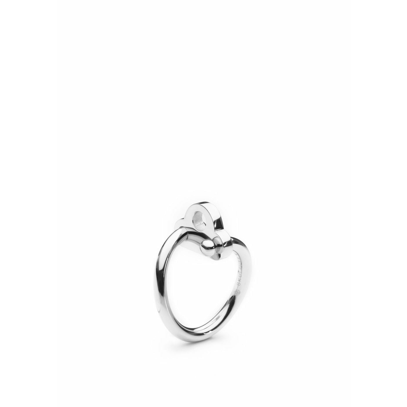 Skultuna klíčový prsten Velká leštěná ocel, Ø1,97 cm