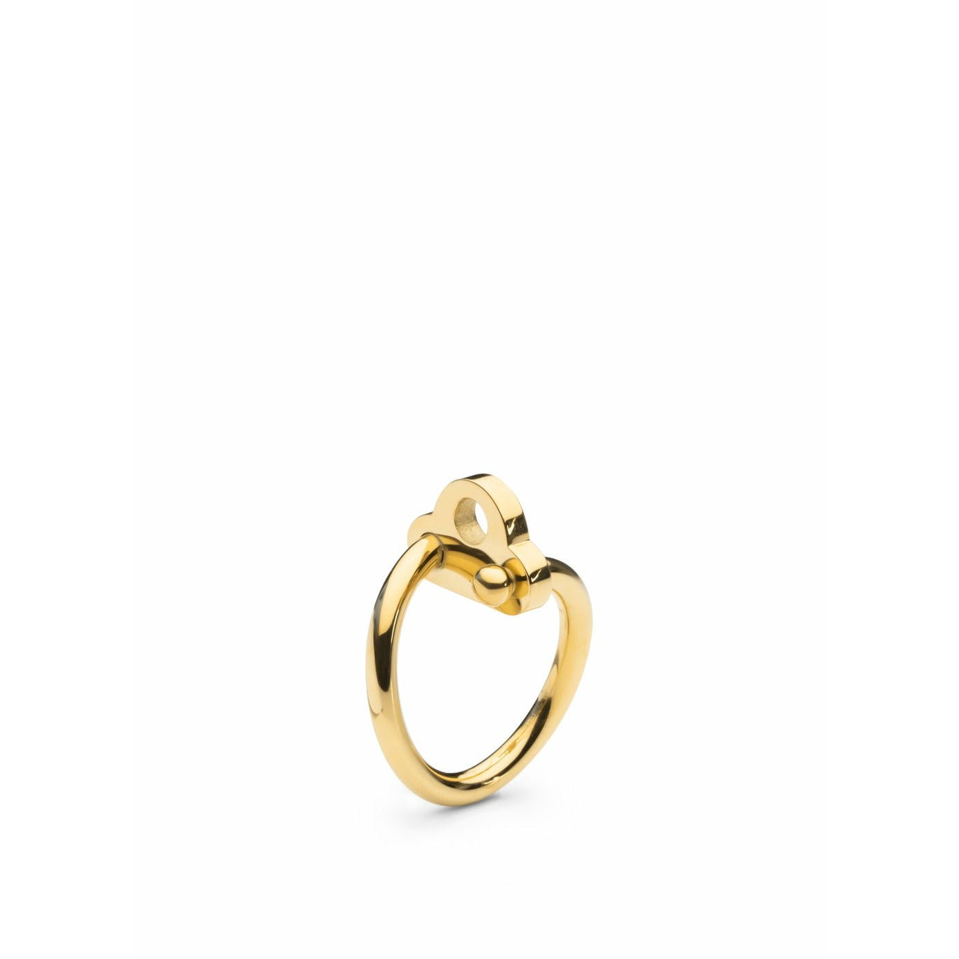 Skultuna Key Ring Small Gold Plated, ø1,6 Cm