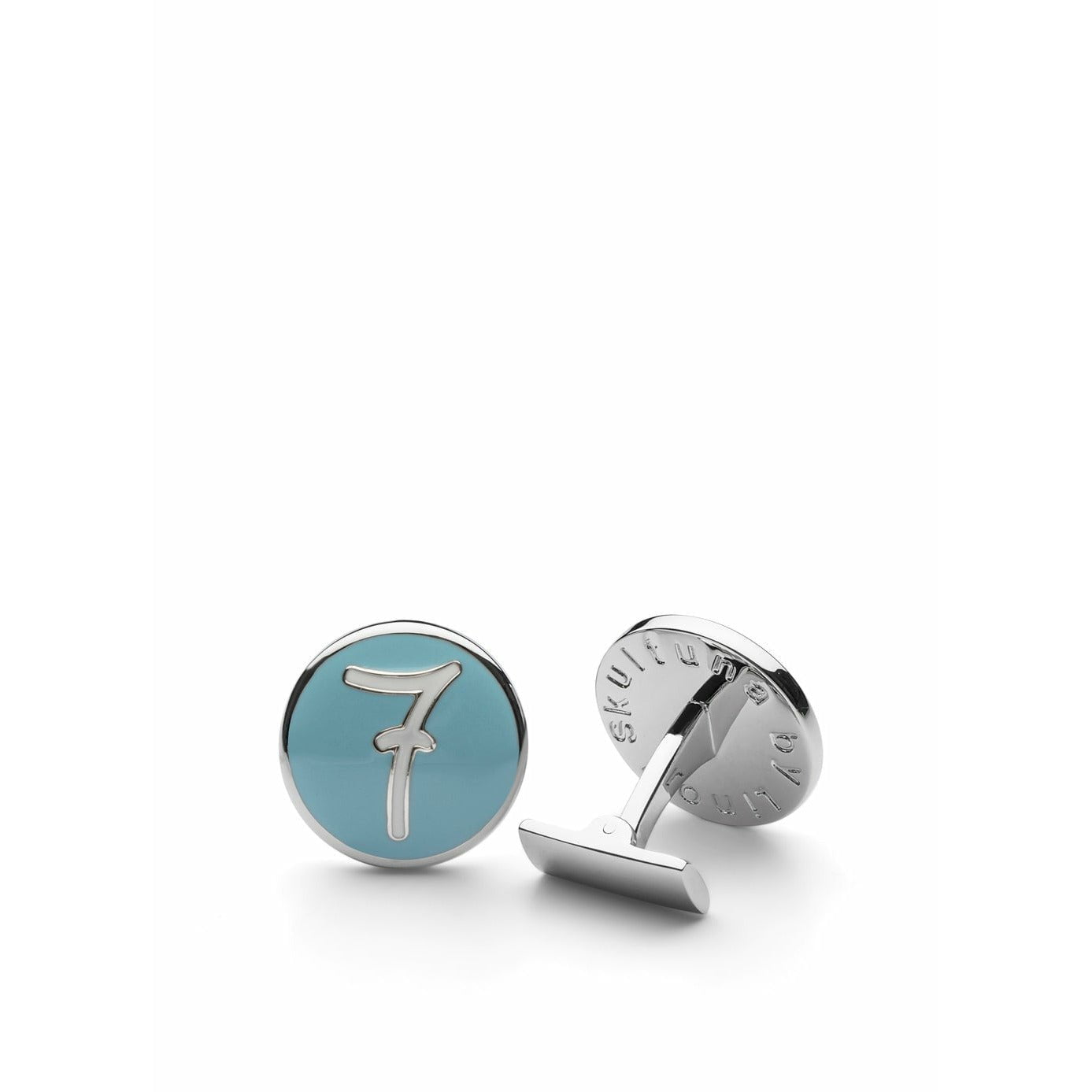 Skultuna Lino Ieluzzi Cufflink ø1,9 Cm, Azzurro