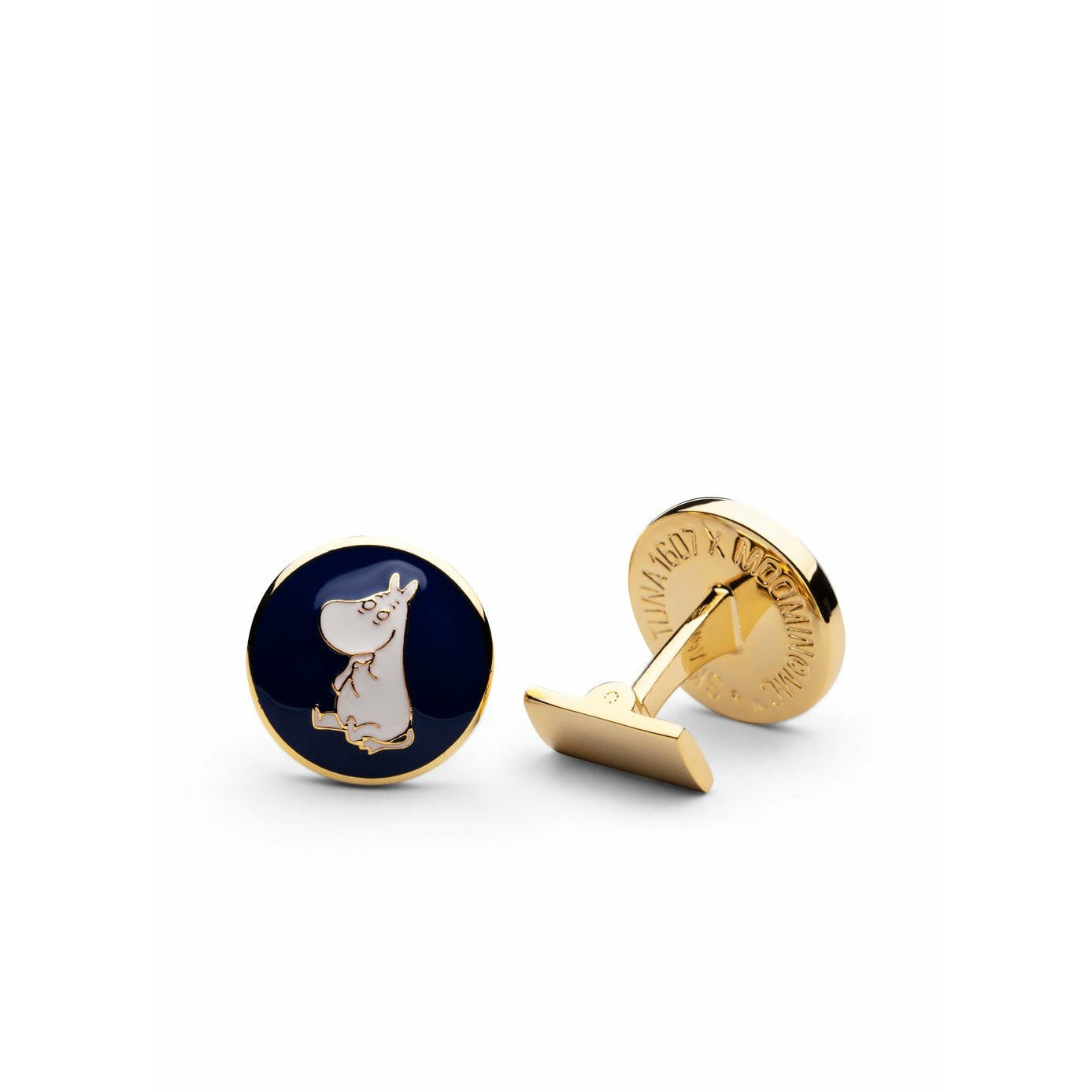 Skultuna Moomintroll Cufflink ø1,7 Cm, Blue