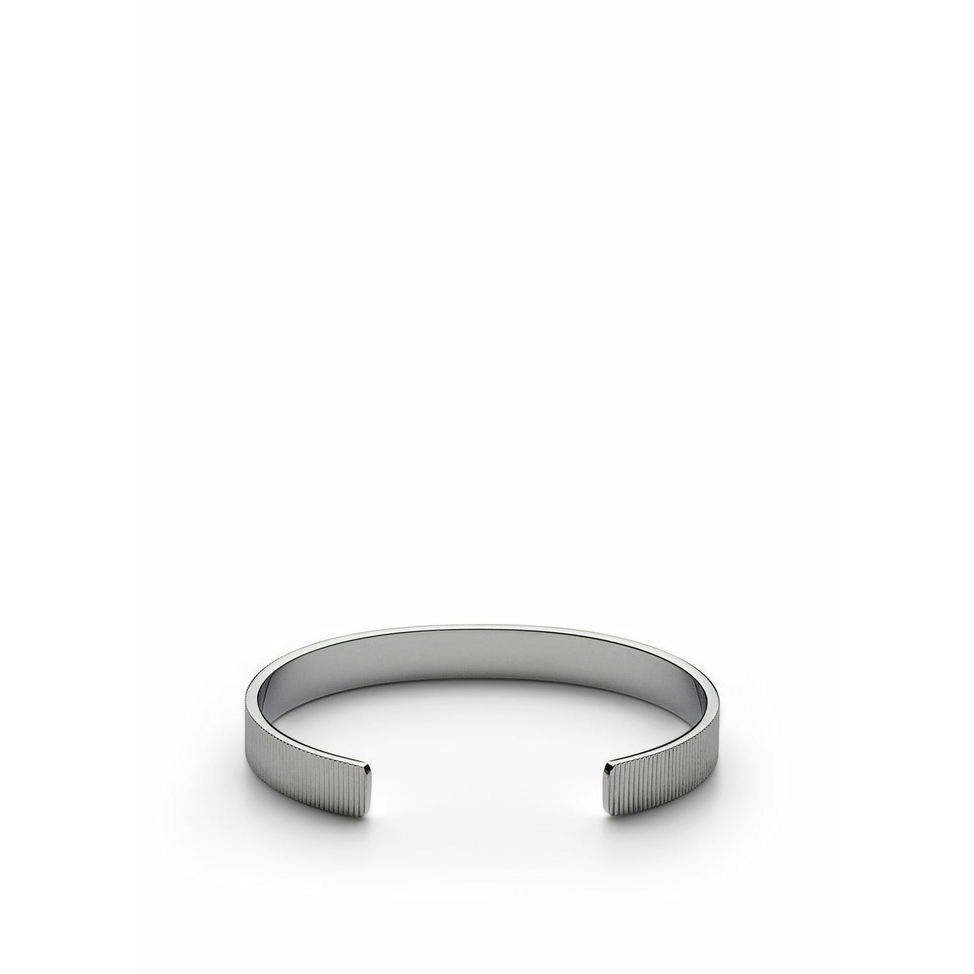 Skultuna Ribbed Bracelet Medium Polished Steel, ø16,5 Cm