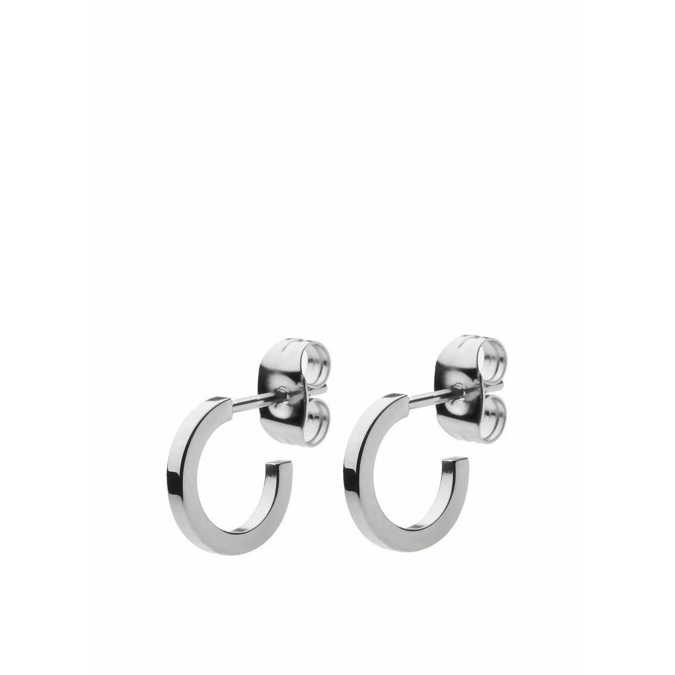 Skultuna Sb Earrings Polished Steel, ø1,3 Cm