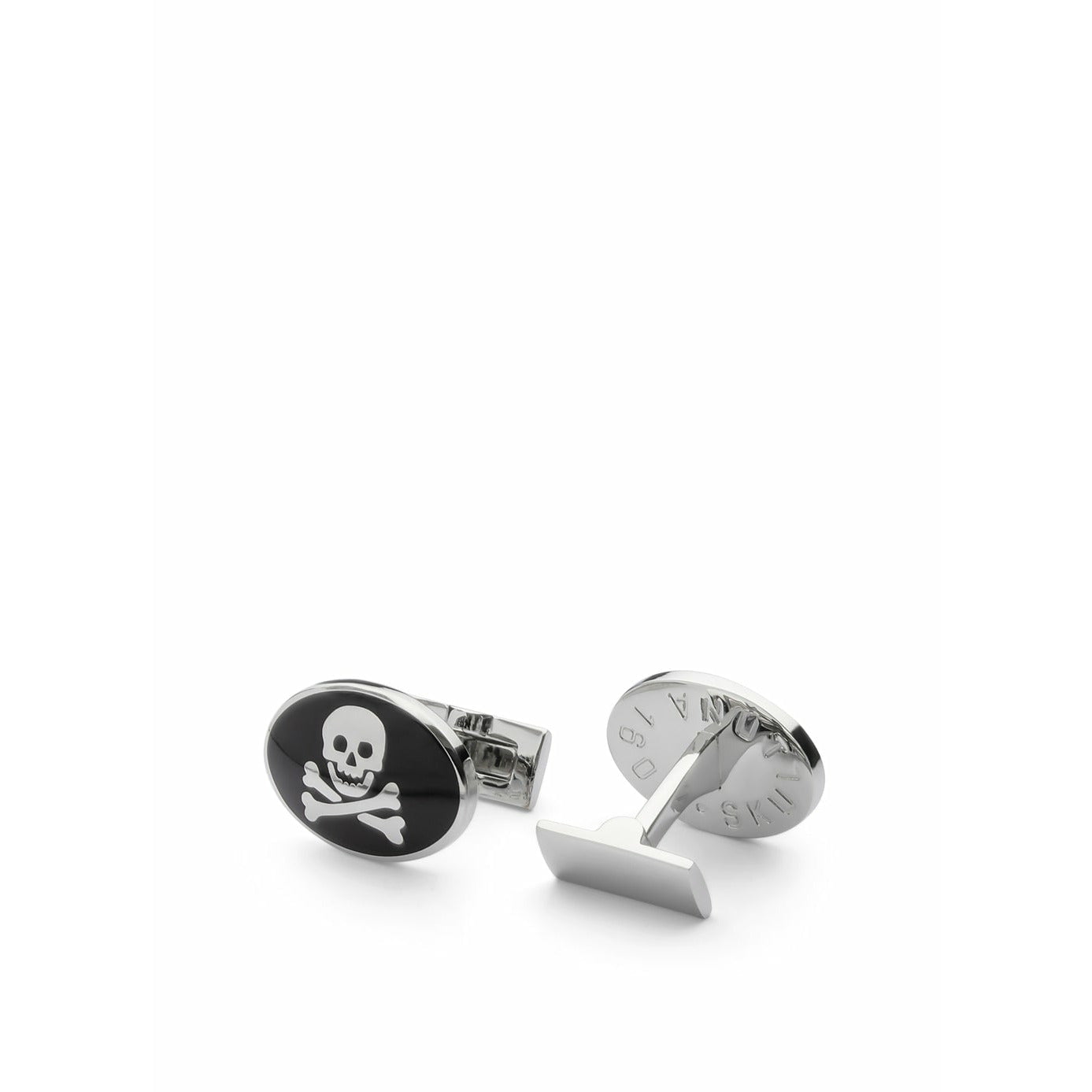 Skultuna The Ivy Cufflink Skull and Bones, Ø1,9 cm