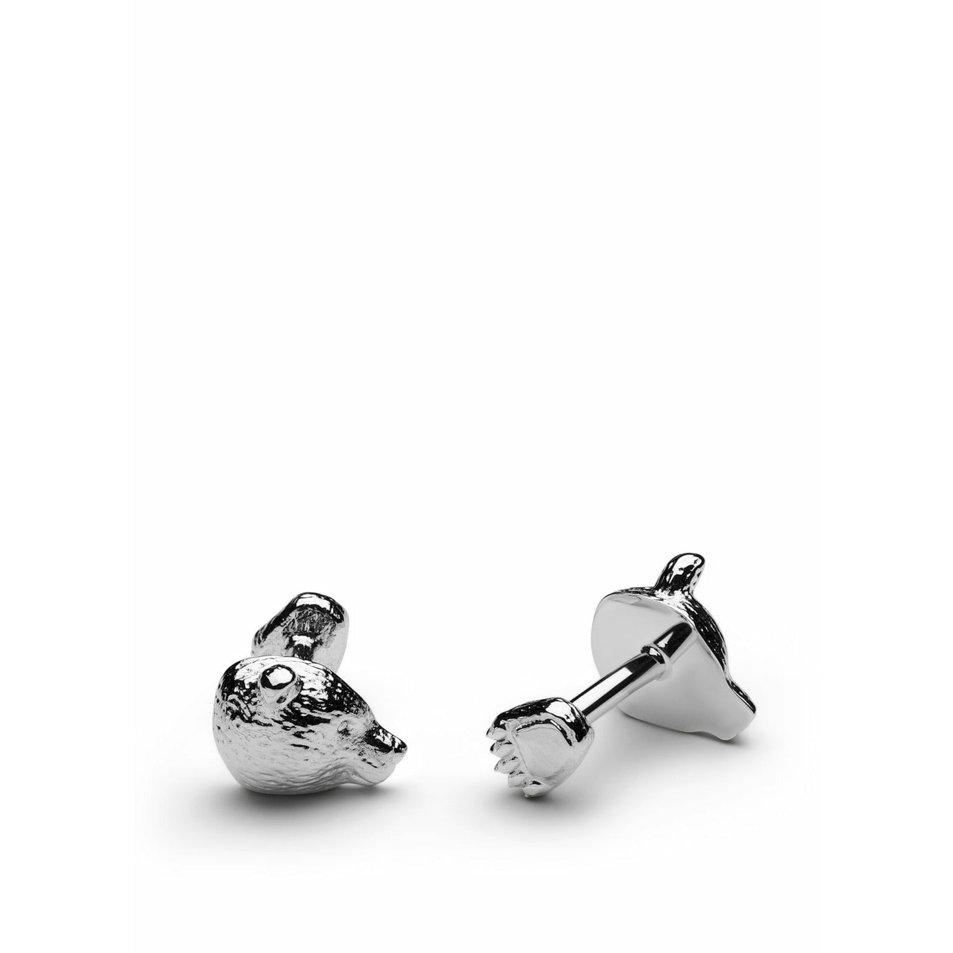 Skultuna The Nordic Wildlife Cufflink Bear, Polished Steel