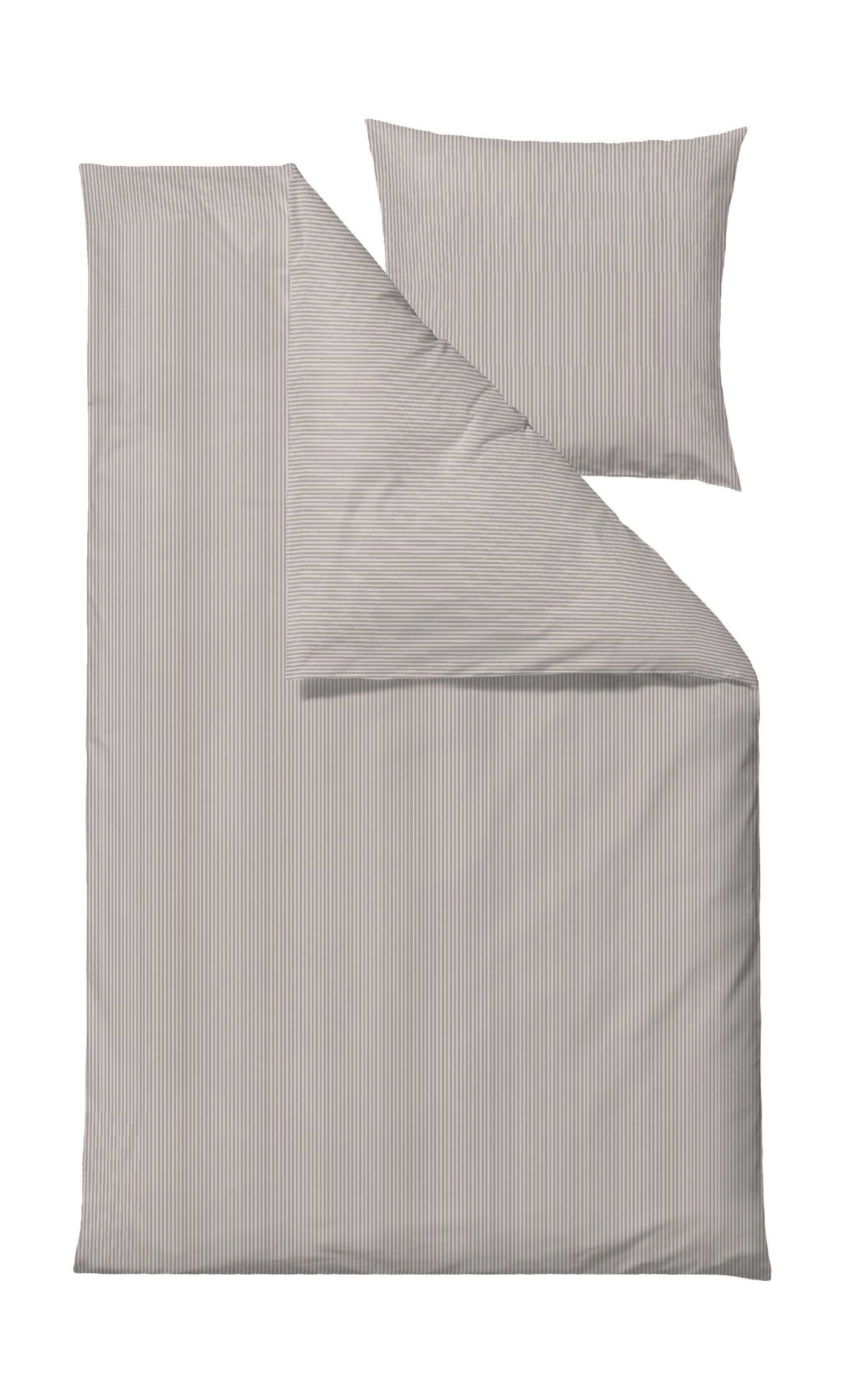 Södahl Classic Stripe Bed Linen 140x220 cm, Taupe