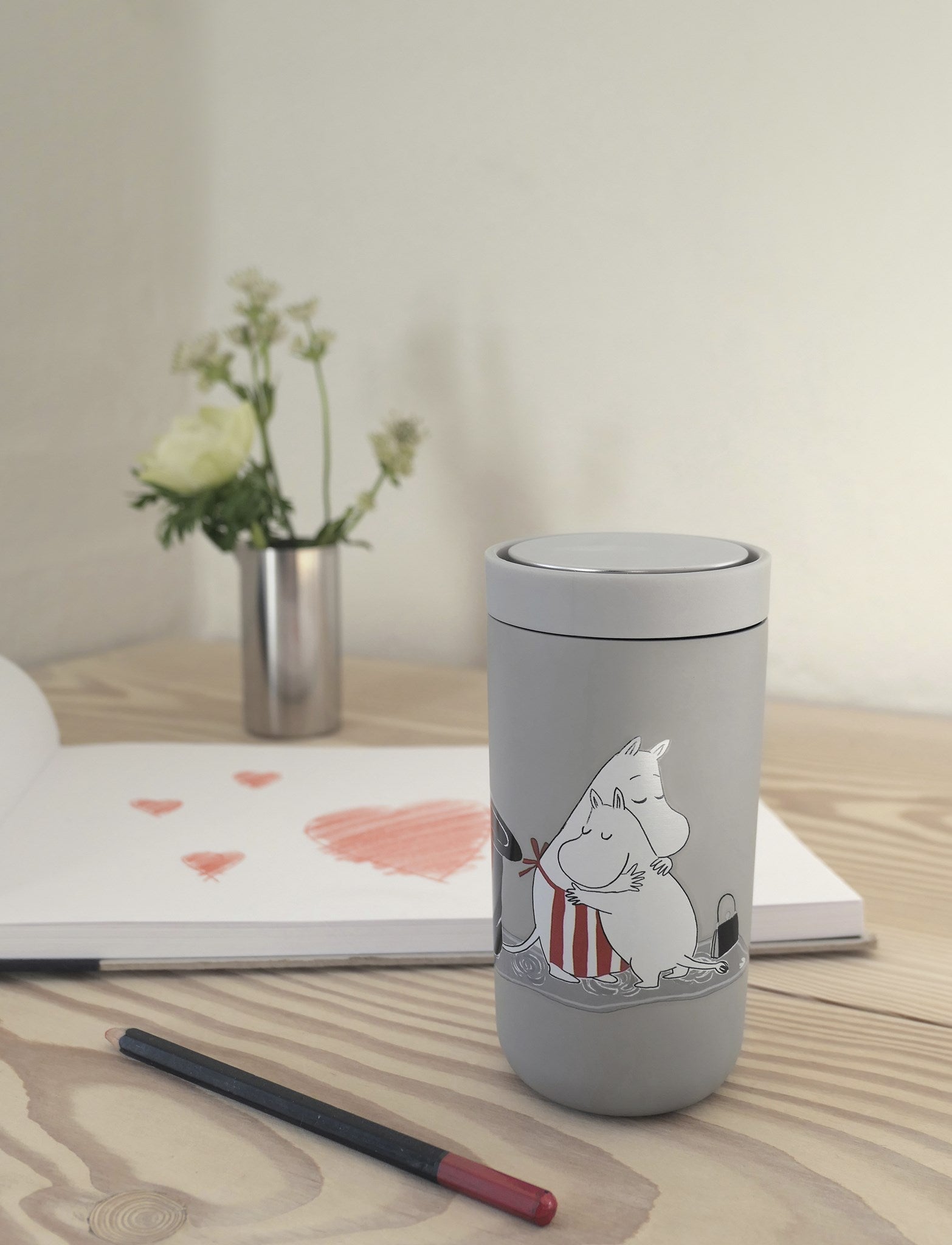 Stelton jít kliknout na Thermo hrnek 0,2 l, Moomin Soft