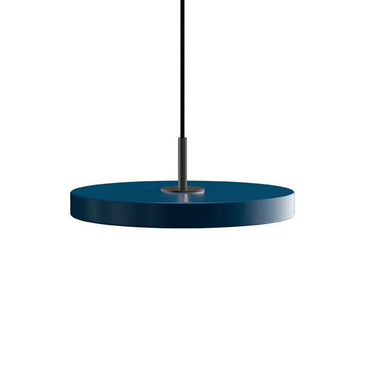 Umage Asteria Mini LED přívěsek, černý kov/benzínový modrá