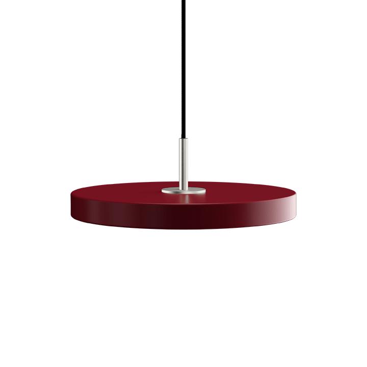 Umage Asteria Mini Led Pendant, Steel/Ruby Red