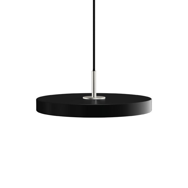 Umage Asteria Mini LED přívěsek, ocel/černá