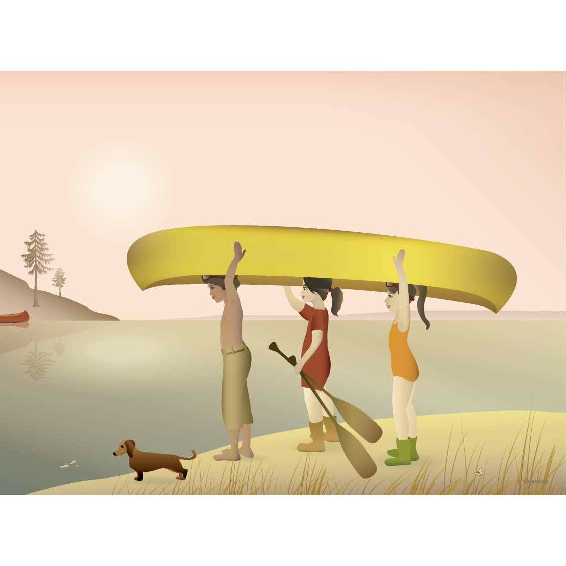 Vissevasse Canoe plakát, 50 x70 cm