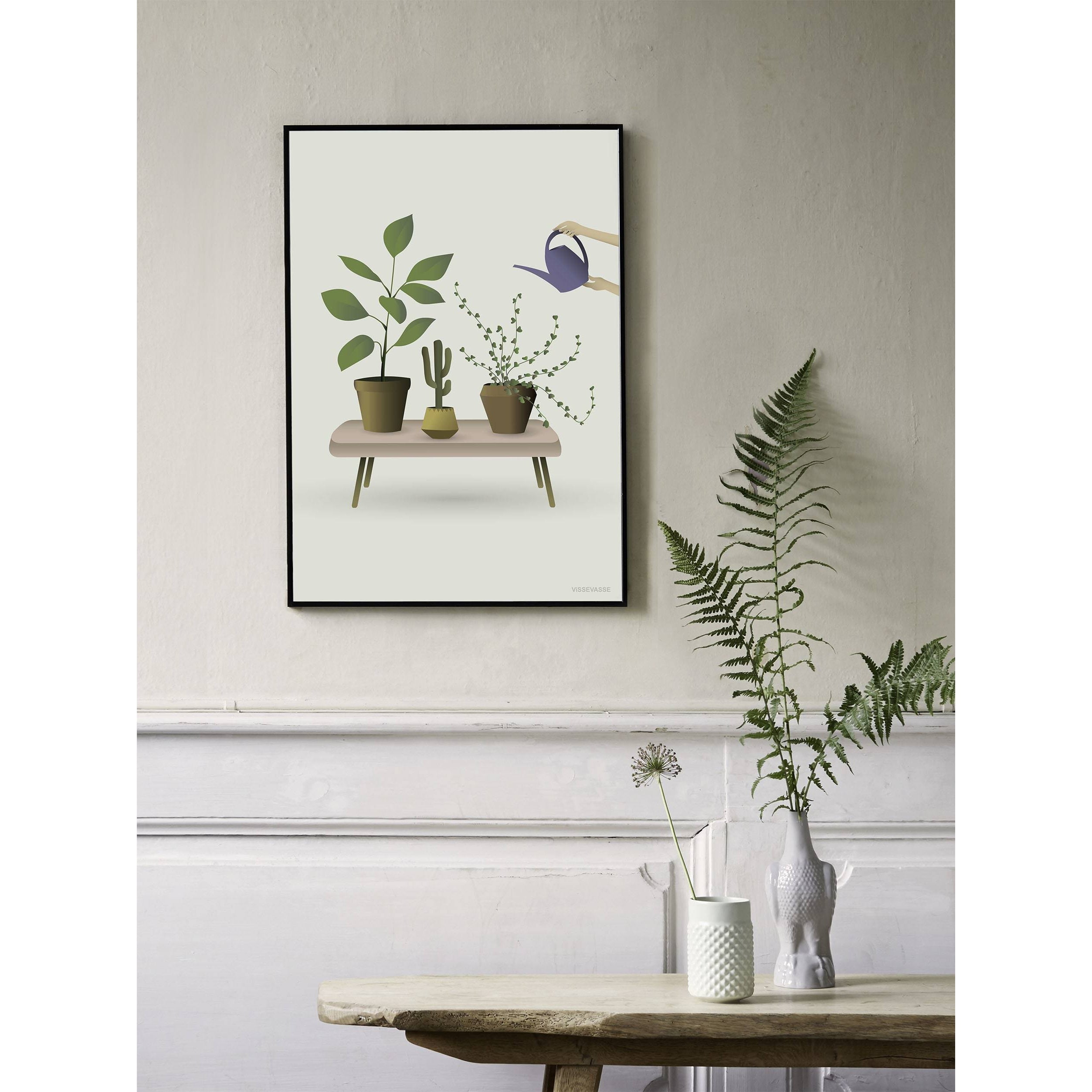 Vissevasse Growing Plants Poster, 15 X21 Cm