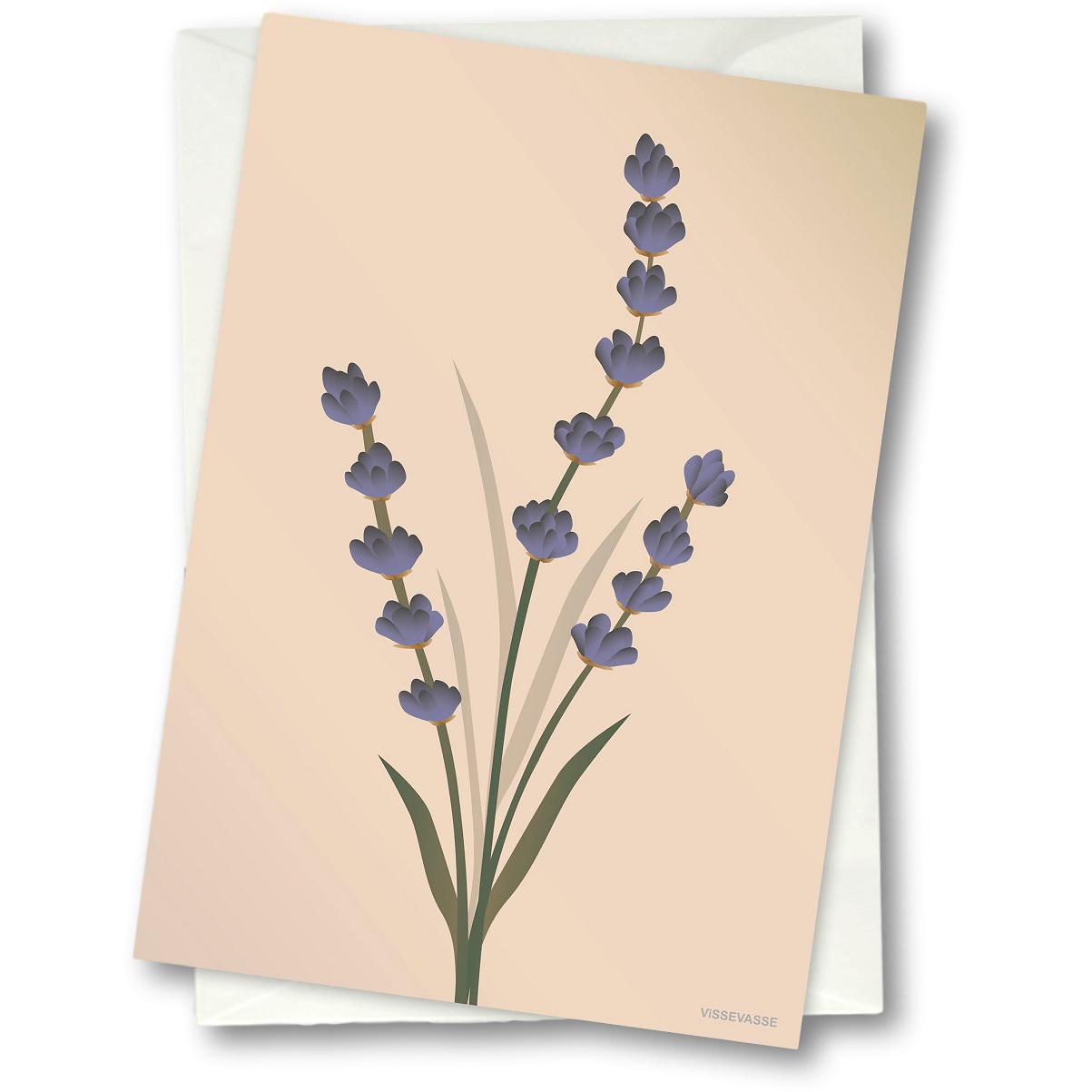 Vissevasse Lavender Blonging Card 15 x21 cm, nahá