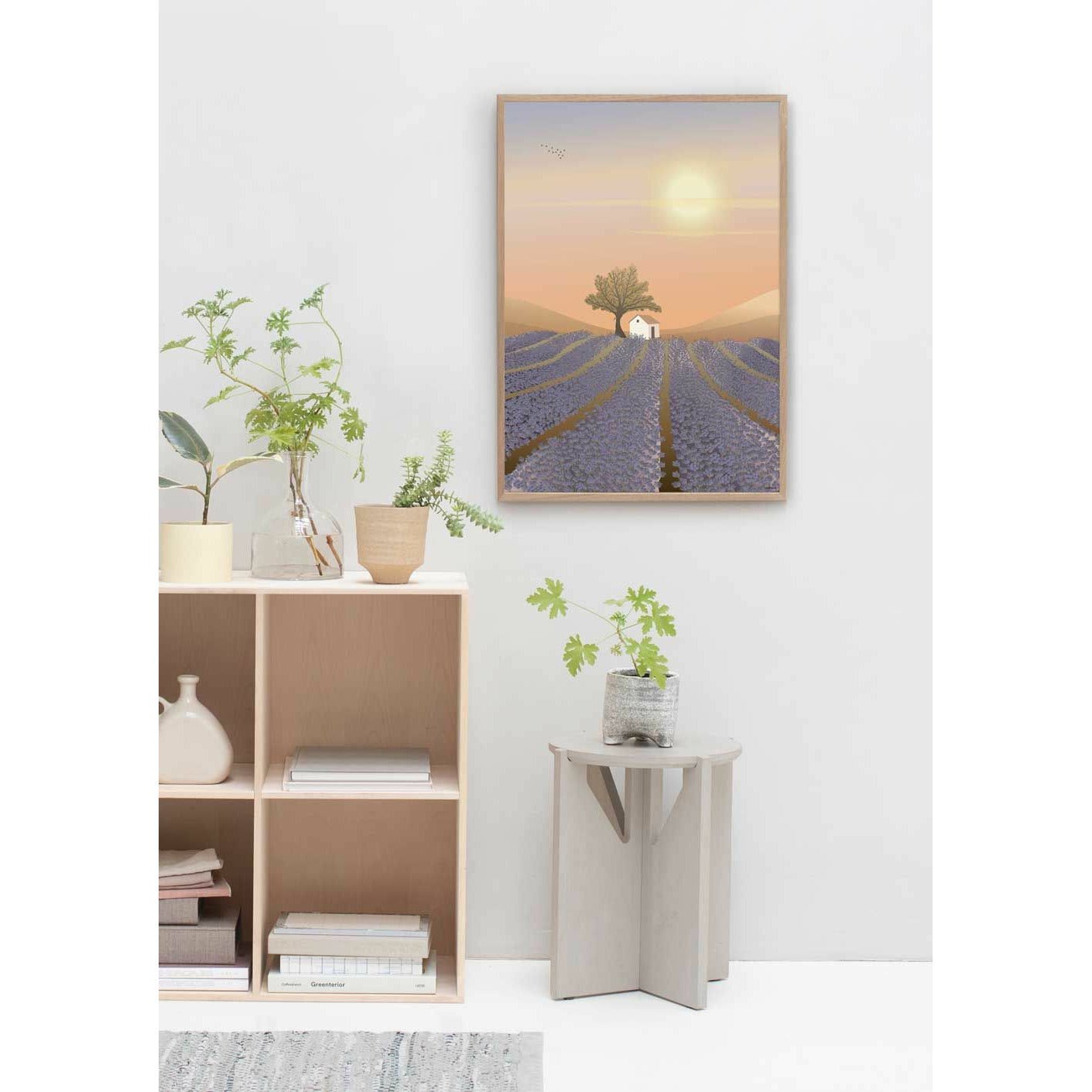 Vissevasse Lavender Field Poster, 30x40 Cm