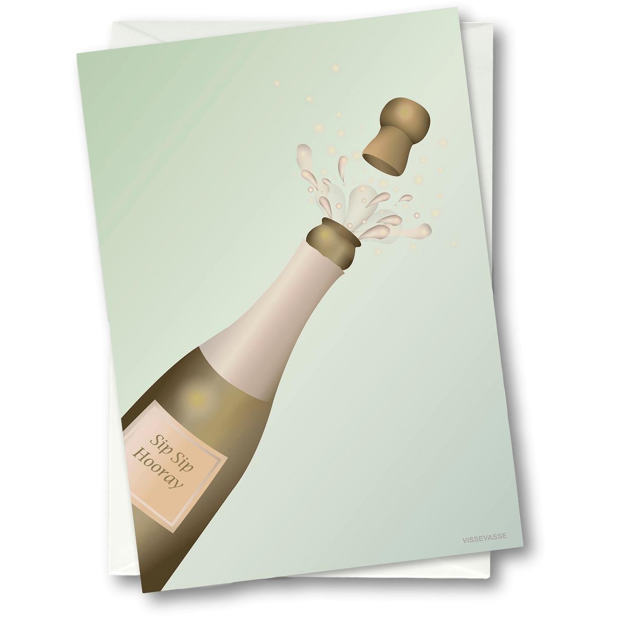 Vissevasse Cheers Glonging Card, 15 x21 cm